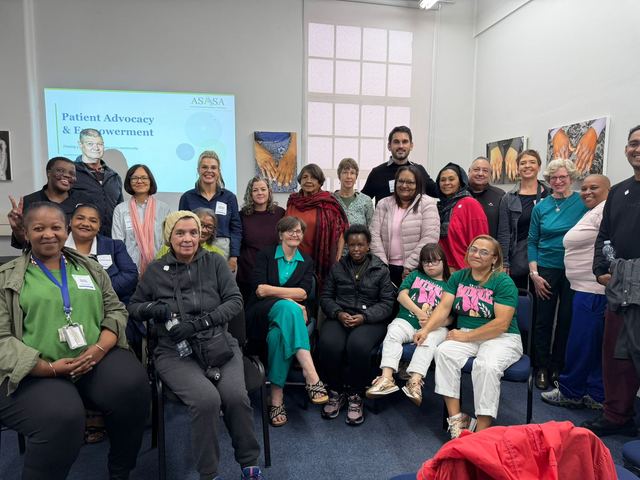 Patient support group workshop — group picture